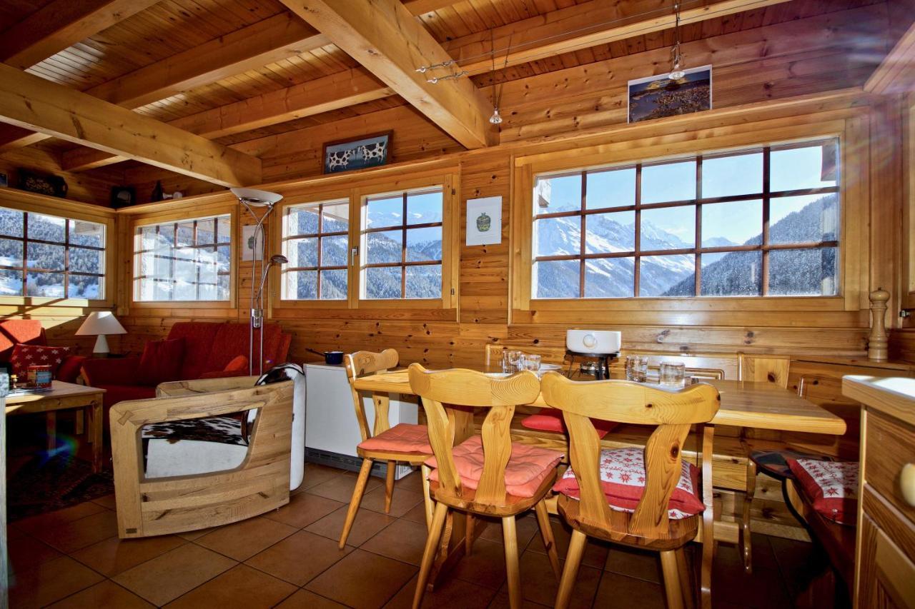 Chalet Abraxas With Astonishing View - Grimentz Villa Eksteriør billede